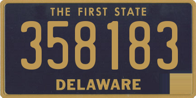 DE license plate 358183