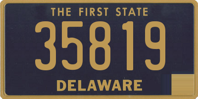 DE license plate 35819