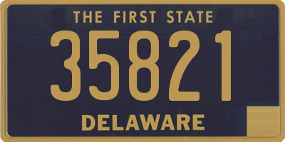 DE license plate 35821