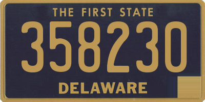 DE license plate 358230