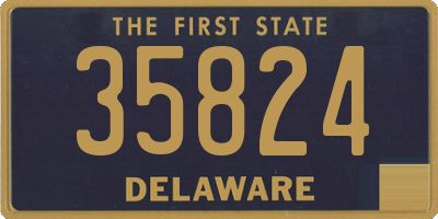 DE license plate 35824