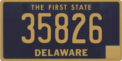 DE license plate 35826