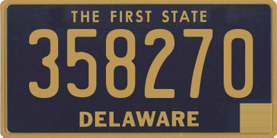 DE license plate 358270