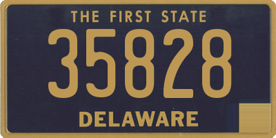 DE license plate 35828