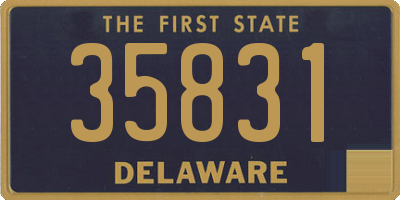DE license plate 35831