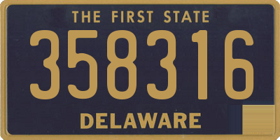 DE license plate 358316