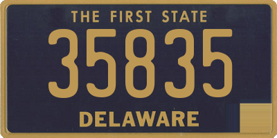 DE license plate 35835