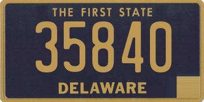 DE license plate 35840