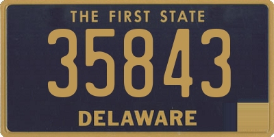 DE license plate 35843