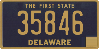 DE license plate 35846