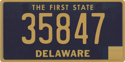 DE license plate 35847