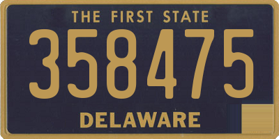 DE license plate 358475