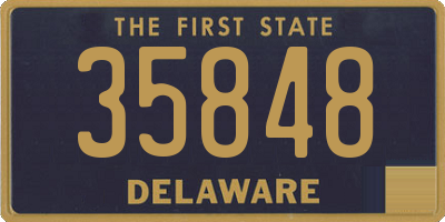 DE license plate 35848