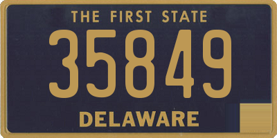 DE license plate 35849