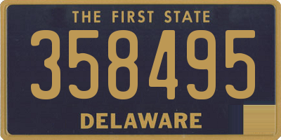 DE license plate 358495