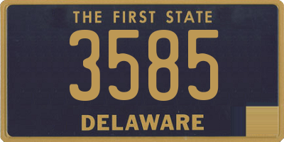 DE license plate 3585