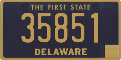 DE license plate 35851