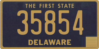 DE license plate 35854