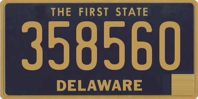 DE license plate 358560