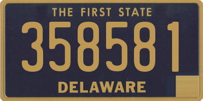 DE license plate 358581