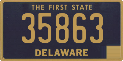 DE license plate 35863