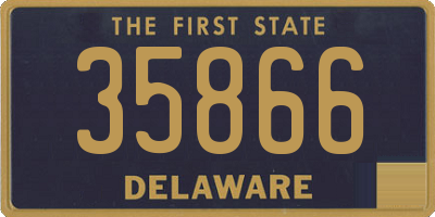 DE license plate 35866