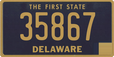 DE license plate 35867