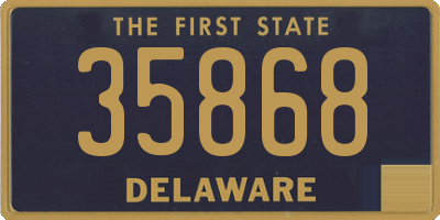 DE license plate 35868