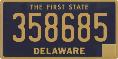 DE license plate 358685