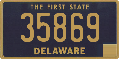 DE license plate 35869
