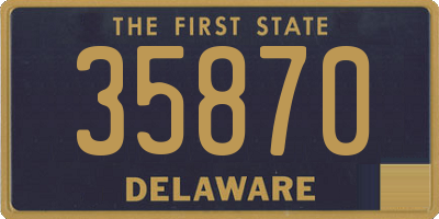DE license plate 35870