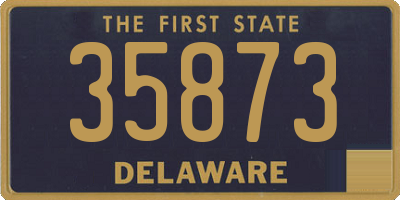 DE license plate 35873