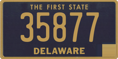DE license plate 35877