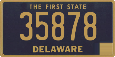 DE license plate 35878