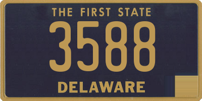 DE license plate 3588