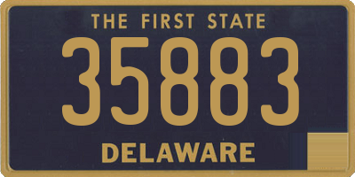 DE license plate 35883
