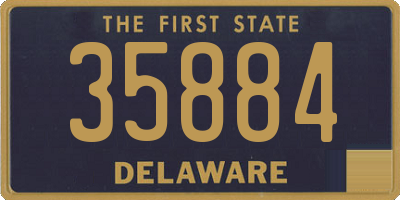 DE license plate 35884