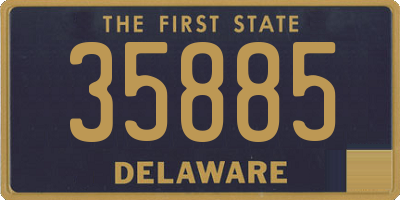 DE license plate 35885