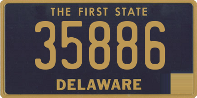 DE license plate 35886