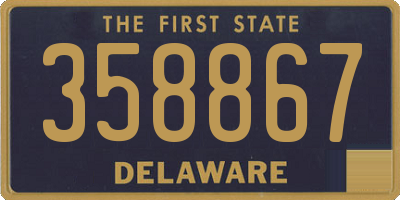 DE license plate 358867