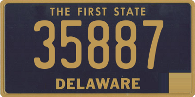 DE license plate 35887
