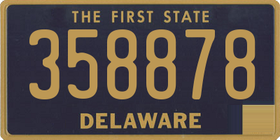 DE license plate 358878
