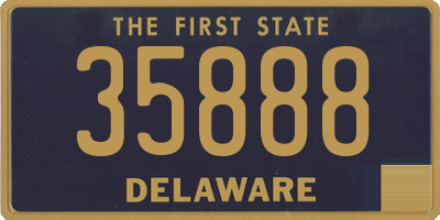 DE license plate 35888