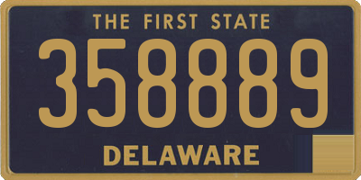 DE license plate 358889