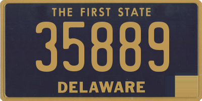 DE license plate 35889