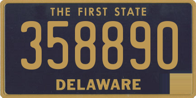 DE license plate 358890