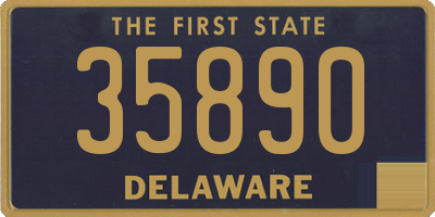 DE license plate 35890