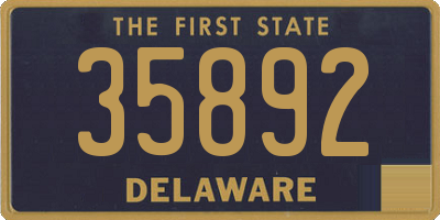 DE license plate 35892