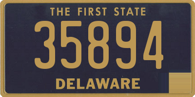 DE license plate 35894