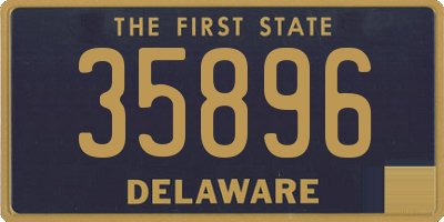 DE license plate 35896
